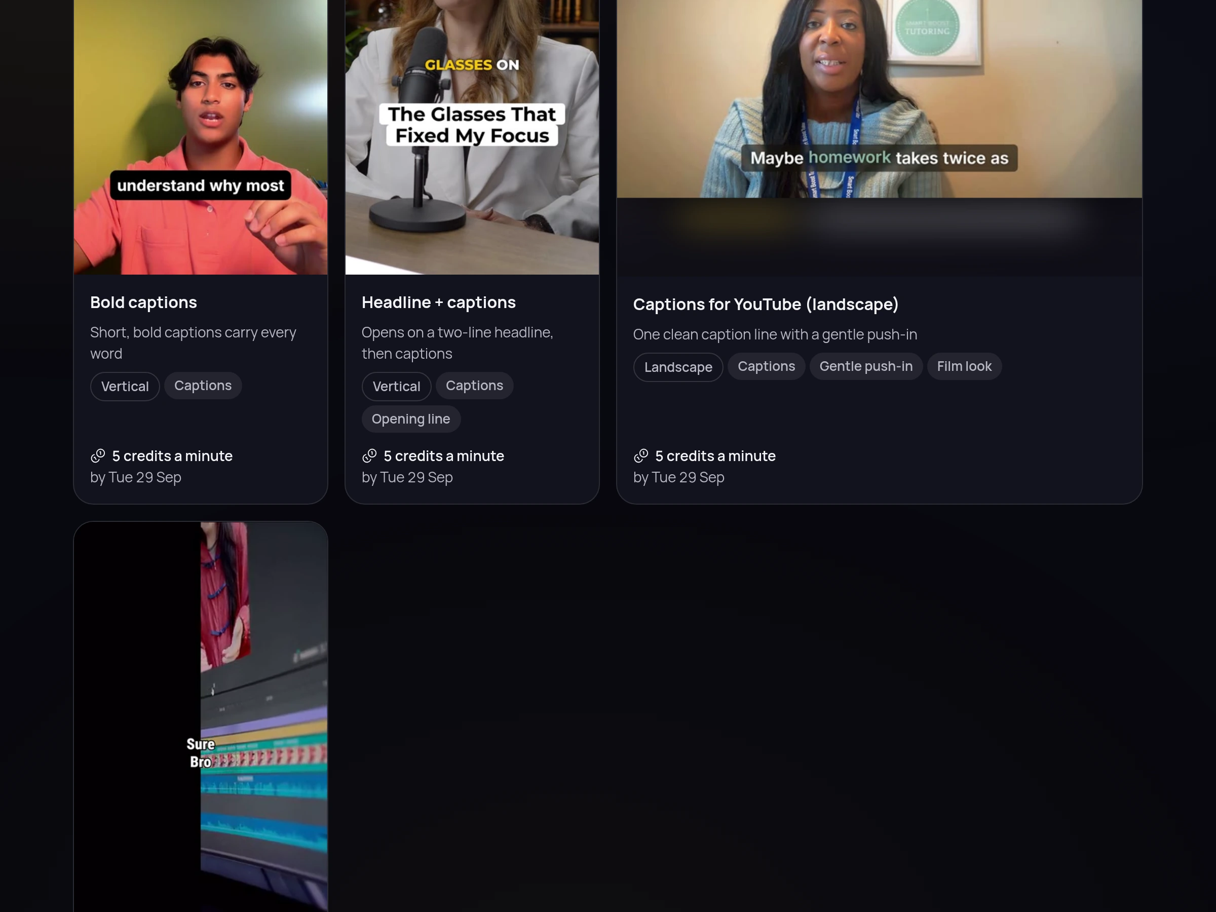The composer: a place to drop your footage, a note to your editor, and the look to cut it in.